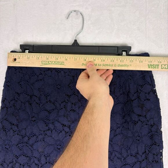 Free People Blue Eyelet Floral Pull On Bootcut Pants Size Medium - Picture 4 of 11